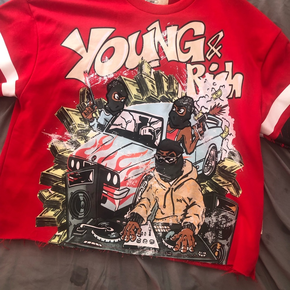 Red Graphic Sweatshirt